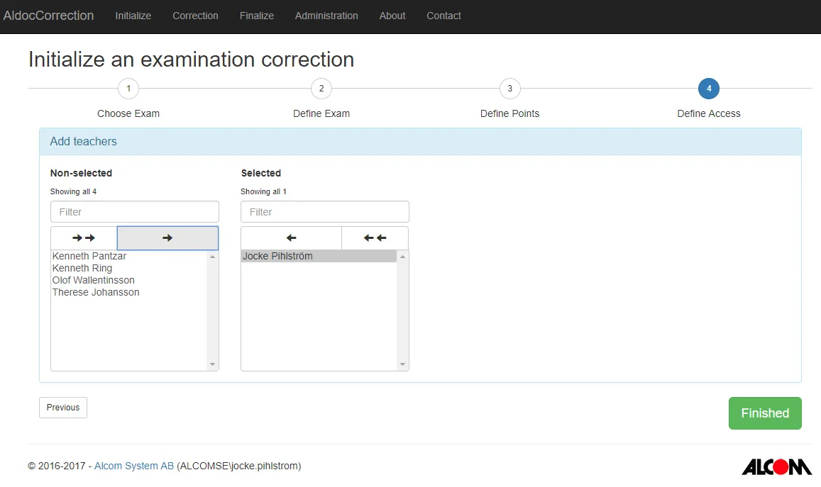 Step 4 - Initializing Exam