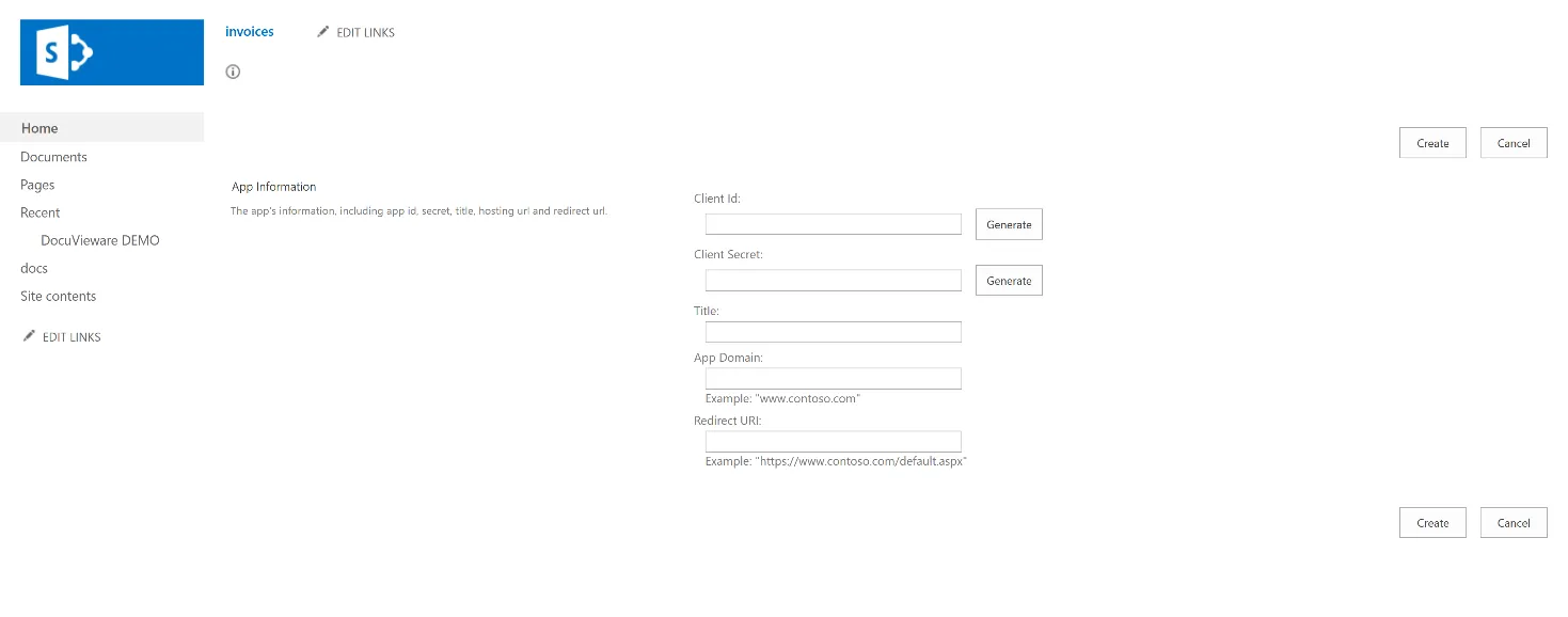 Set the Client ID into the AppRegNew screenshot