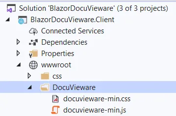 Select Docuvieware folder