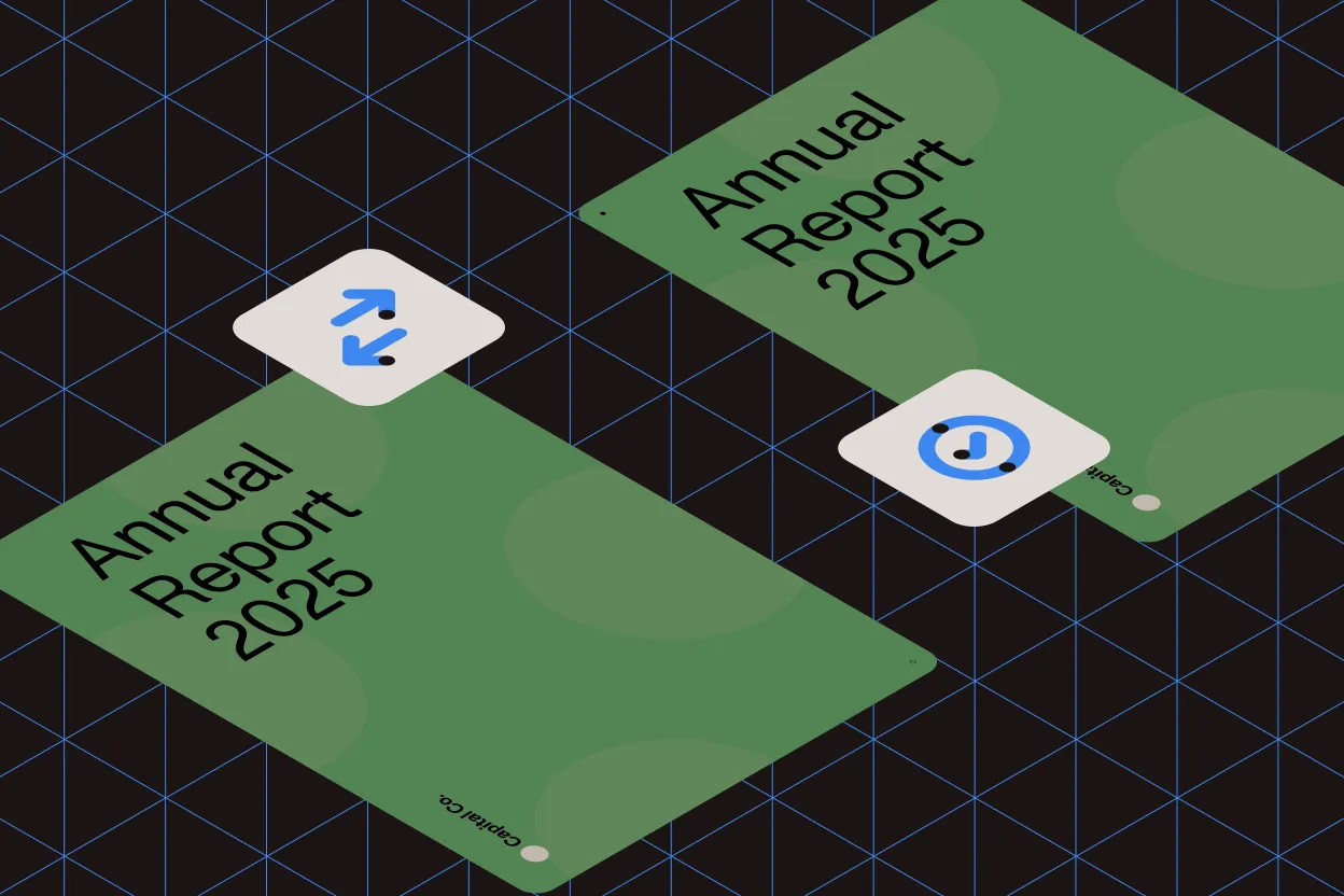 Illustration showing PDF/A conversion process with Annual Report documents