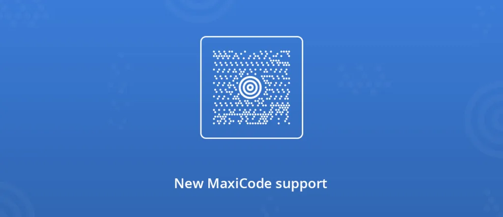 New MaxiCode 2D Barcode Reading and Writing Support