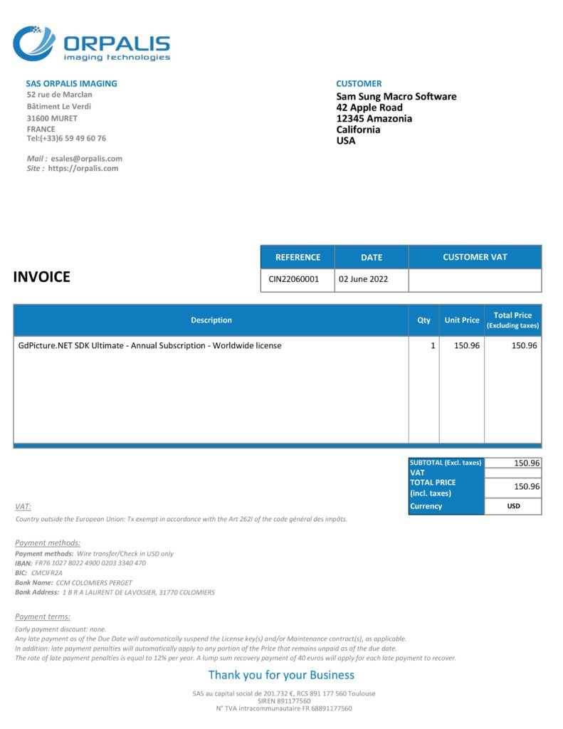 invoice