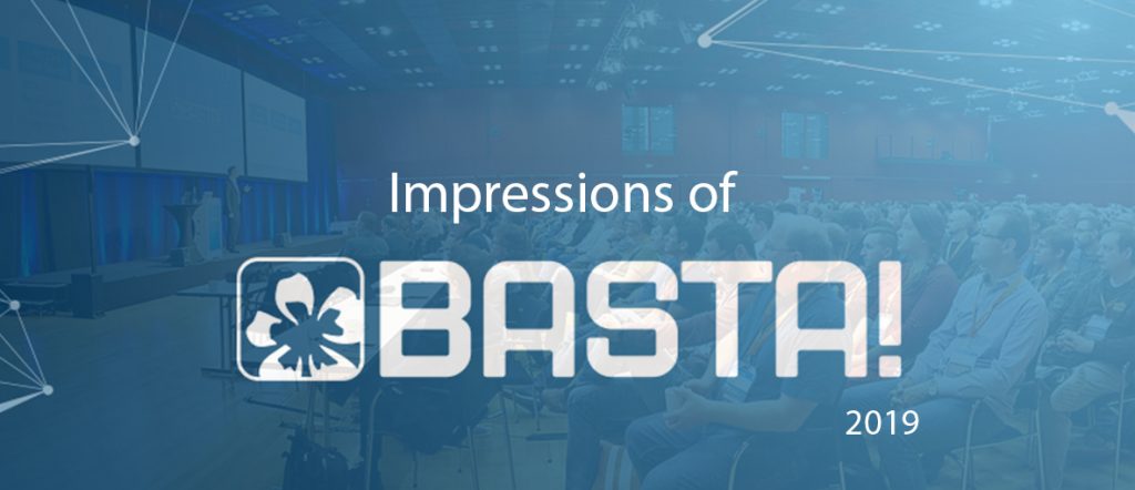 BASTA logo and an image of the conference