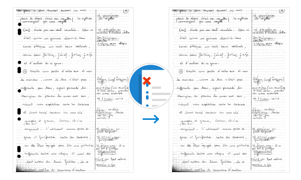 GdPicture.NET Document Image Processing: Punch Holes Removing Example