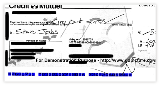 MICR SDK Extension for GdPicture.NET to read checks, E-13B and CMC7 Fonts - Main features