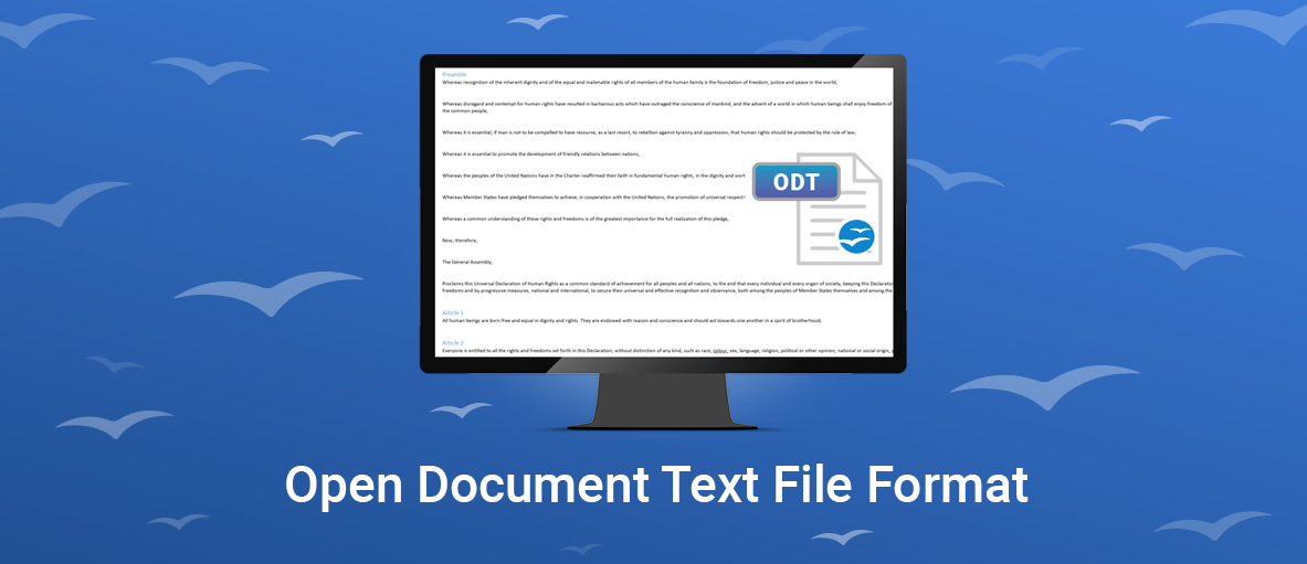 Open Document Text File Format